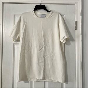 Classic White Textured T-Shirt